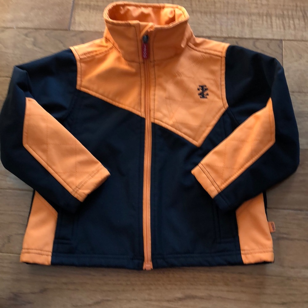 Like New!! IZOD 2T Windbreaker. Orange/Navy